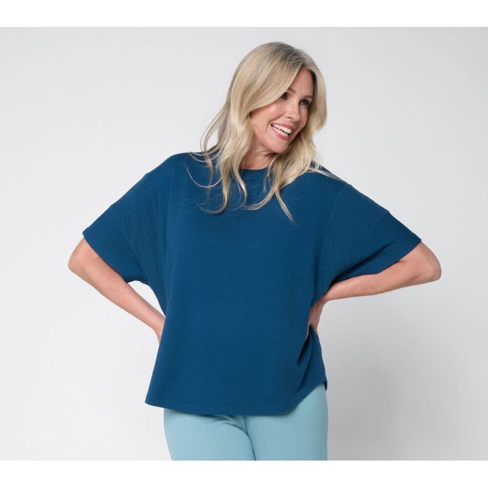 Peace Love World Women's Top Plus Sz 5X Make Your Selection: Mixed Blue